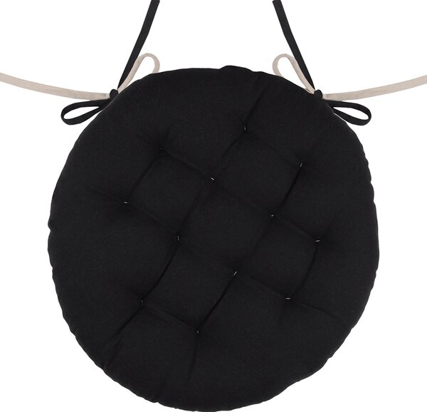 Μαξιλάρι Καρέκλας 2 Όψεων (Φ38) S-F Ronde Noir/Lin CU1490261GAL-R