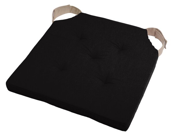 Μαξιλάρι Καρέκλας (38x38x4) S-F Duo Noir/Lin CU1490261GAL-V