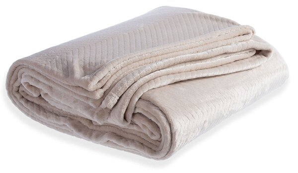 Διακοσμητικό Ριχτάρι Fleece/Κουβέρτα Καναπέ (130x180) Nef-Nef Homeware Dakari Ecru