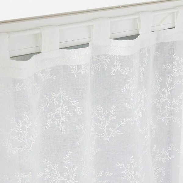 Σετ Κουρτίνες Παραθύρου (60x120) L-C Με Τιράντες Karla White 1627506