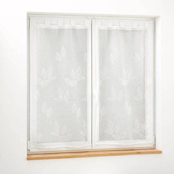 Σετ Κουρτίνες Παραθύρου (60x90) L-C Με Τιράντες Berry White 1627528