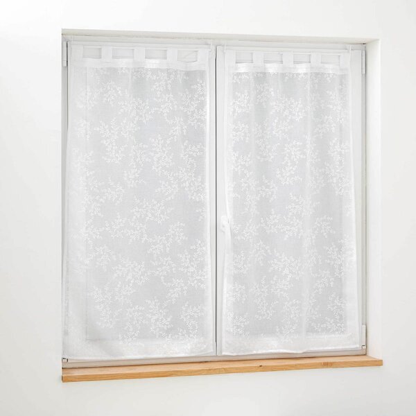 Σετ Κουρτίνες Παραθύρου (60x120) L-C Με Τιράντες Karla White 1627506