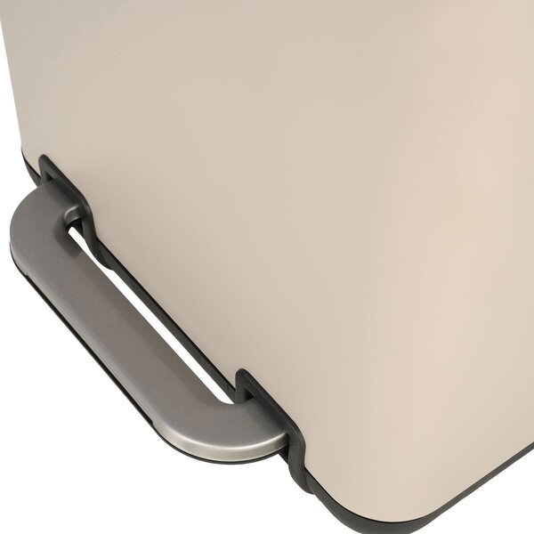 Κάδος Απορριμμάτων Μπάνιου (24.1x21.3x31.6) Estia 6lt Soft Close Taupe 02-20972