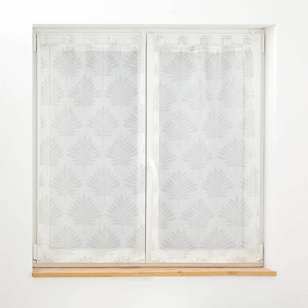 Σετ Κουρτίνες Παραθύρου (60x90) L-C Με Τιράντες Levita White 1627512