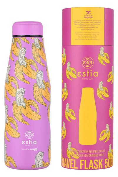 Μπουκάλι Θερμός 500ml Estia Save The Aegean Banana Swirl 01-22235
