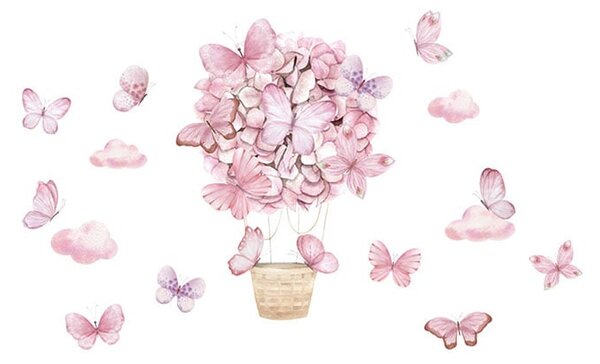 Παιδικά Αυτοκόλλητα Τοίχου Sipo Pink Butterflies SIP-WS63029