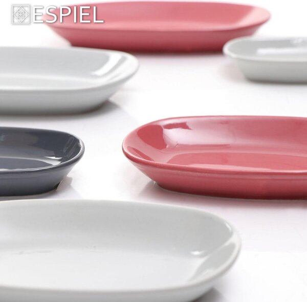 Πιατέλα Σερβιρίσματος Οβάλ (15x8.5) Espiel Essentials L.Grey OWA112K6