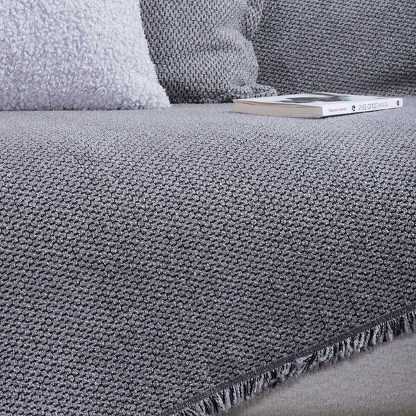 Ριχτάρι Καναπέ Διθέσιου (170x250) Nef-Nef Homeware Brooklyn Silver
