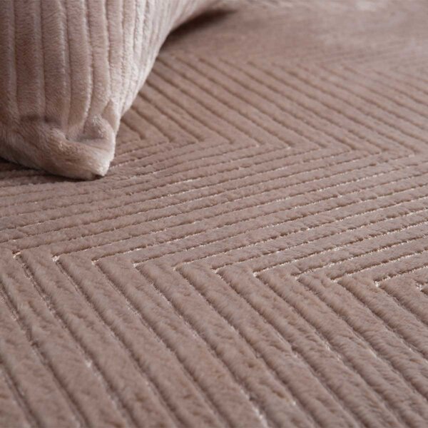 Διακοσμητικό Ριχτάρι Fleece/Κουβέρτα Καναπέ (130x180) Nef-Nef Homeware Dakari Beige
