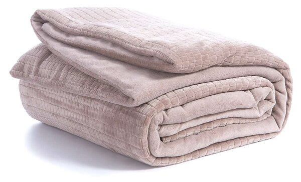 Κουβερτοπάπλωμα Υπέρδιπλο (240x220) Nef-Nef Homeware Ezra Mocca