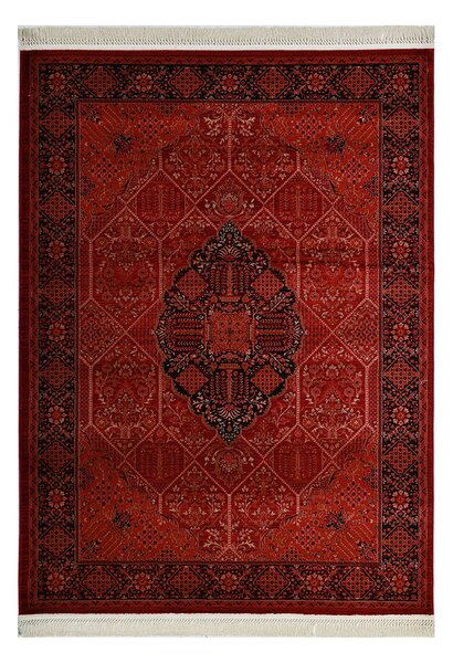 Χαλί (100x160) Royal Carpet Afgan 316A D.Red Black